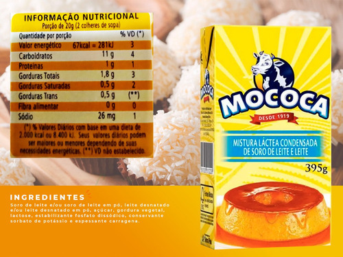 Kit 6 Mistura Láctea Tipo Leite Condensado Mococa 395g