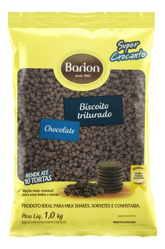 Biscoito Triturado Chocolate Barion Pacote 1kg