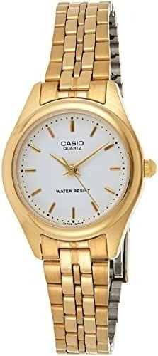 Reloj Casio Original Dorado Para Damas Ltp-1129n-7a Garantía