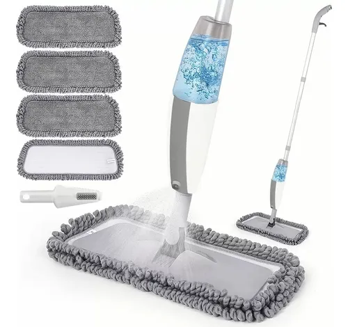 comprar Trapeador Spray Pulverizador Microfibra 4 Almohadillas Tela