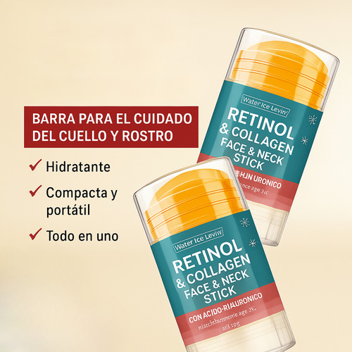 Barra Reafirmante Cuello Y Papada Retinol Colágeno 45g