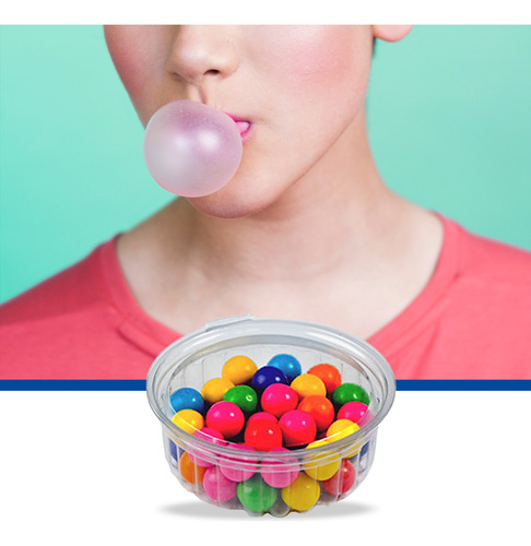Molde Desechable Para Postres Con Tapa 250 Ml 10x4cm 200 Pz Transparente