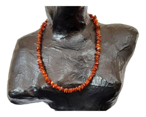 Cse1620 Collar Corto Piedra Agata Carnelian