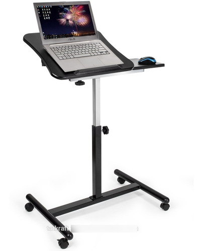 Mesa Para Computador Ajustable Multifuncional Con Ruedas