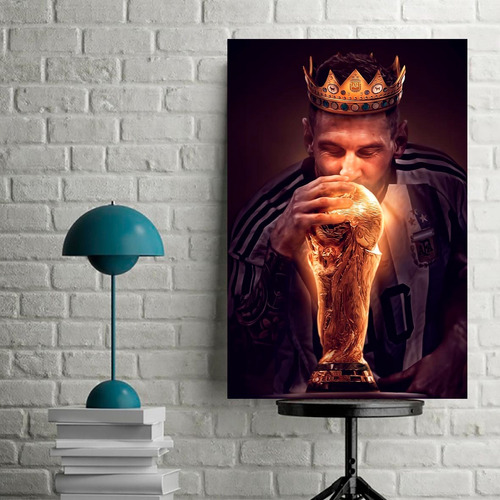 Cuadro Decorativo Messi Goat (60x40 Cm)