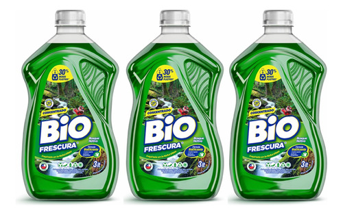 Detergente Bio Frescura Concentrado 3 Litros X3 Envío Gratis