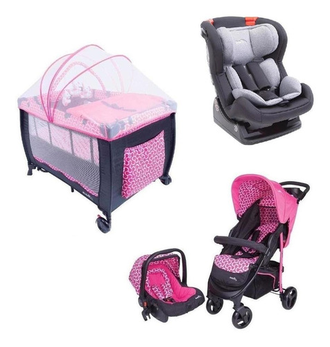 Combo Evenflo Carriola De Bebe Explorer Autoasiento Corral