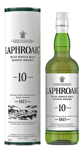Whisky Laphroaig 10 Años, 750ml - Go Whisky Baires