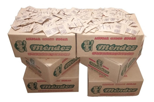 Caja De Azucar En Sobres 6,25 Grs X 5 Kg Mendez X 6 Un