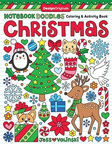 Notebook Doodles Christmas: Coloring & Activity Book 32 Of &