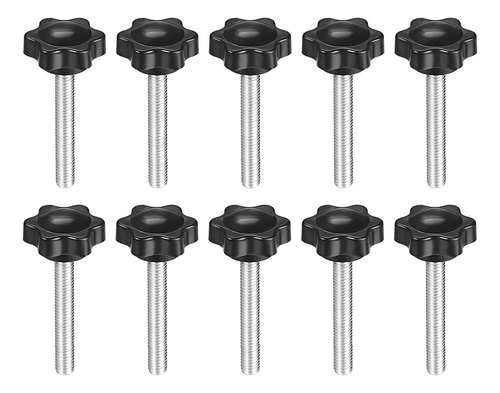 10 Perilla Niveladora Con Tornillo M6x50mm Perilla Hexagonal