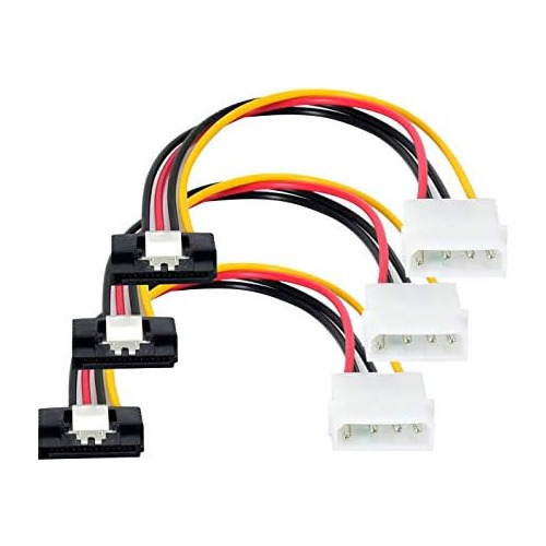 Cable Adaptador De Alimentación Molex Sata, 3 Pack