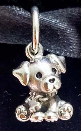 Original Pandora Charm Perro Cachorro Labrador Plata 925 Plata (Usado)