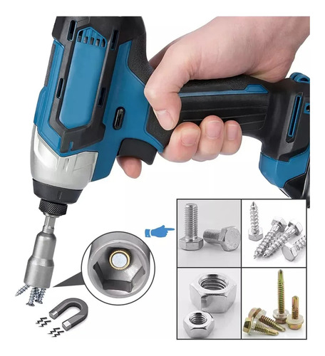 Juego Magnéticas Hexagonales Llave Vaso Para Tuercas 6-19mm
