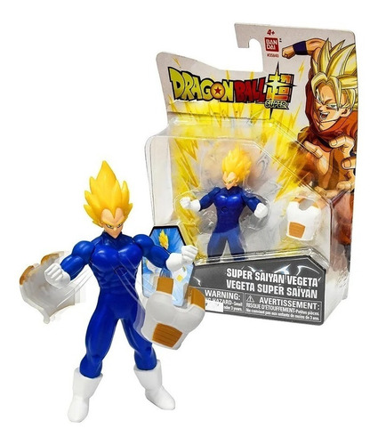 Figura Accion Dragon Ball Super Vegeta 9cm C/accesorio