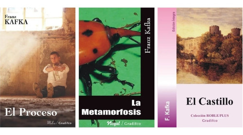 Lote X 3 Libros Novelas - Franz Kafka