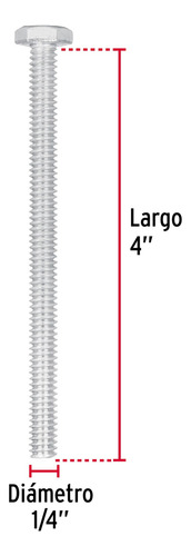 Bolsa Con 30 Tornillos 14x4 Tipo Máquina, Fiero 44633