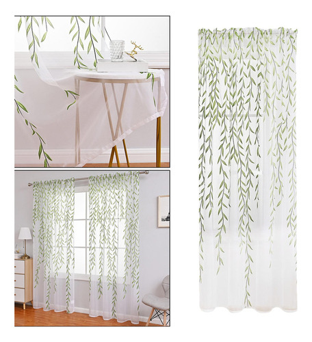 . Cortinas Transparentes Para Ventana, Tratamiento De 270cm