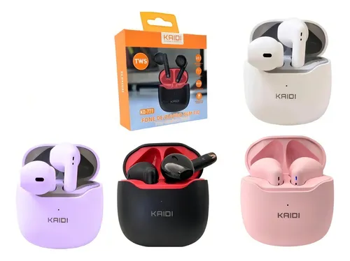 Fone De Ouvido Fio Sem Kaidi-771 Bluetooth P/ Celular Tws Cor Bra...