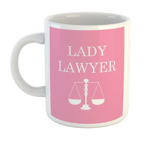 Taza De Plastico Lady Lawyer Abogada Derecho Balanza Justice