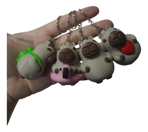 Llaveros Carpincho Souvenir Colgante Mochila Capibara X 30