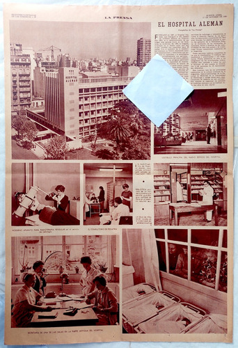 Hospital Alemán Inauguración Del Nuevo Edificio En 1965