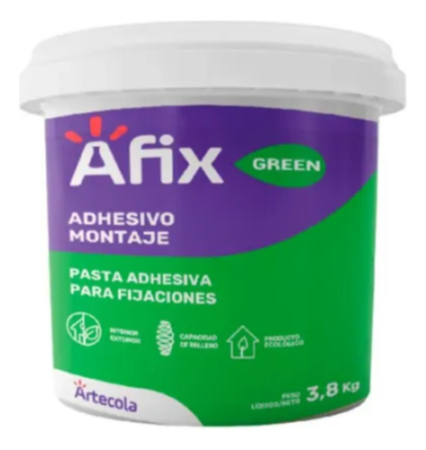 Adhesivo Montaje Afix 3,8 Kg