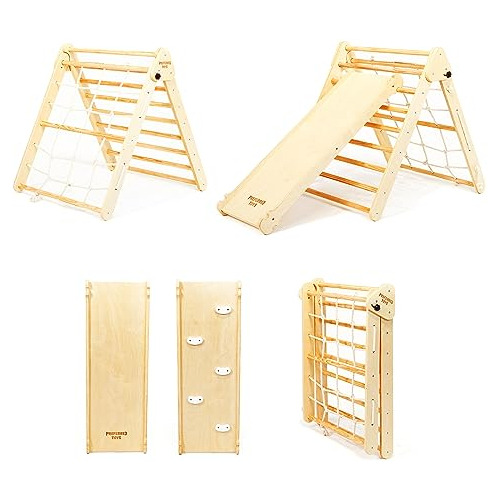 Triángulo Pikler 3 1 Set De Escalada Montessori Tobogã...