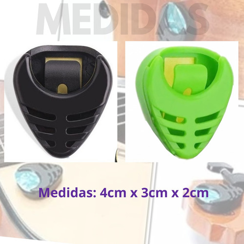 Suporte Para Palhetas Violão Guitarra Porta Palheta 3 Unid.