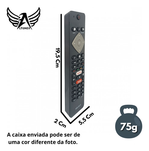 Controle Remoto P/ Tv Lcd - Atalhos Para Netflix/youtube Unica