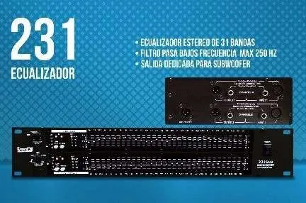 Ecualizador Grafico Para Sonido Profesional De 31 Bandas