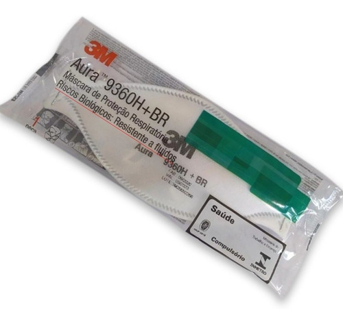 Máscara 3m Pff2 N95 Aura 9320 Br Prot Resp Anvisa Inmetro