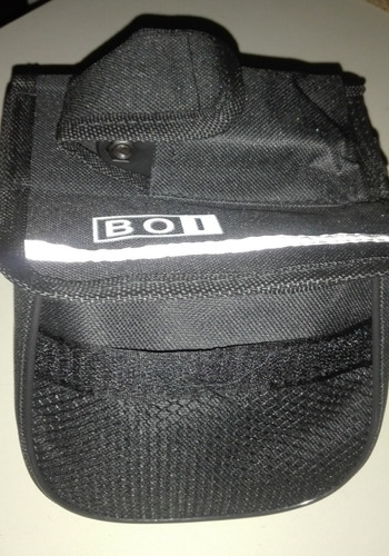 Bolsa Mini Alforjas Para Cuadro De Bicicleta 12850 Negro