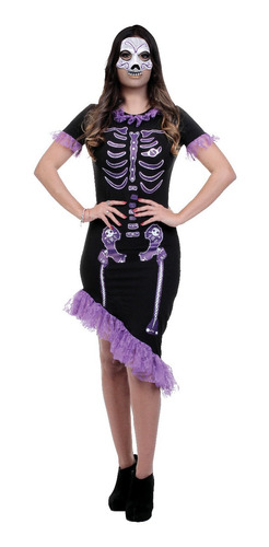 Disfraz De Catrina Para Mujer Purple Catrina Halloween