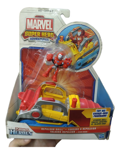 Iron Man + Taladro Repulsor Playskool Heroes Hasbro