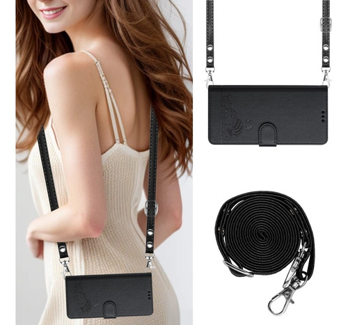 Funda Con Patrón En Relieve De Gato Y Ratón Para Samsung