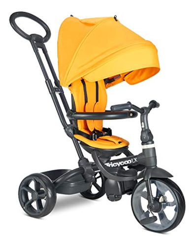 Triciclo Para Niños Joovy Tricycoo Lx, Asa De Empuje, Asient