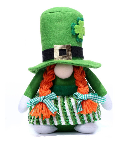 Muñeca Verde Decorativa Para El Día De San Patricio, Diseño