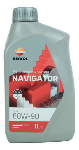 Aceite Caja De Cambio 80w/90 Repsol Navigator Gl-4 1 Litro