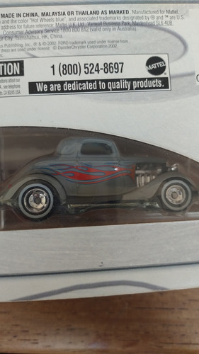 Hot Wheels '34 Ford Coupe Hot Rod Magazine Gris (Usado)