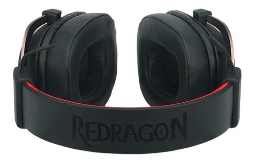 Fone de ouvido gamer Redragon Zeus black e red