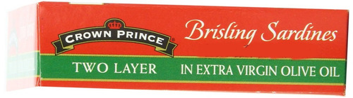Príncipe De Dos Capas Brisling Sardinas En Aceite De Oliva V