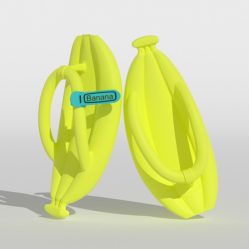 Chanclas Unisex Con Puntera De Clip En Forma De Plátano