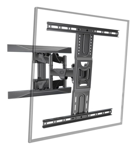 Imagen 3 de 9 de Soporte Para Tv Nb P6 De 40 A 75 +repisa Vidrio+kit Limpieza