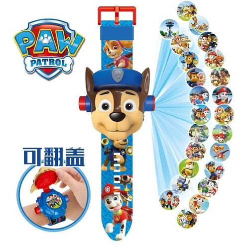 Reloj Proyector Paw Patrol 24 Imagenes Patrulla Canina