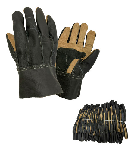 Guantes Piel Con Palma Carnaza, Guante Deseguridad, 25pzas.