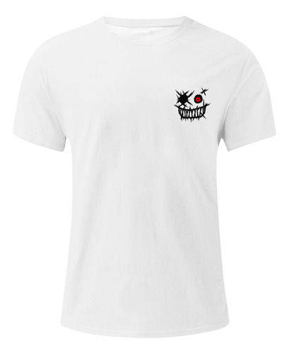 Camiseta Estampada Con Cuello Redondo De Verano Para Hombre