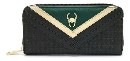 Marvel Loki Cartera Gama Alta Cuero Super Heroe