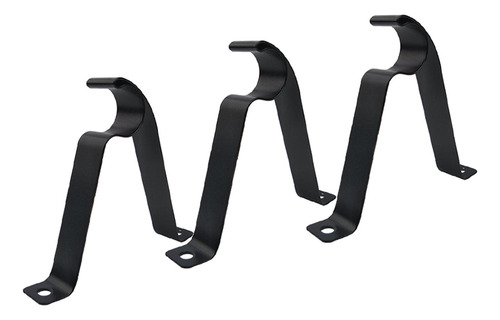 2 X 3 Soportes Ajustables Para Barra De Cortina De 2 Piezas