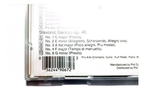 Antonín Dvoák Symphony No. 8 / String Serenade Slavonic Estándar